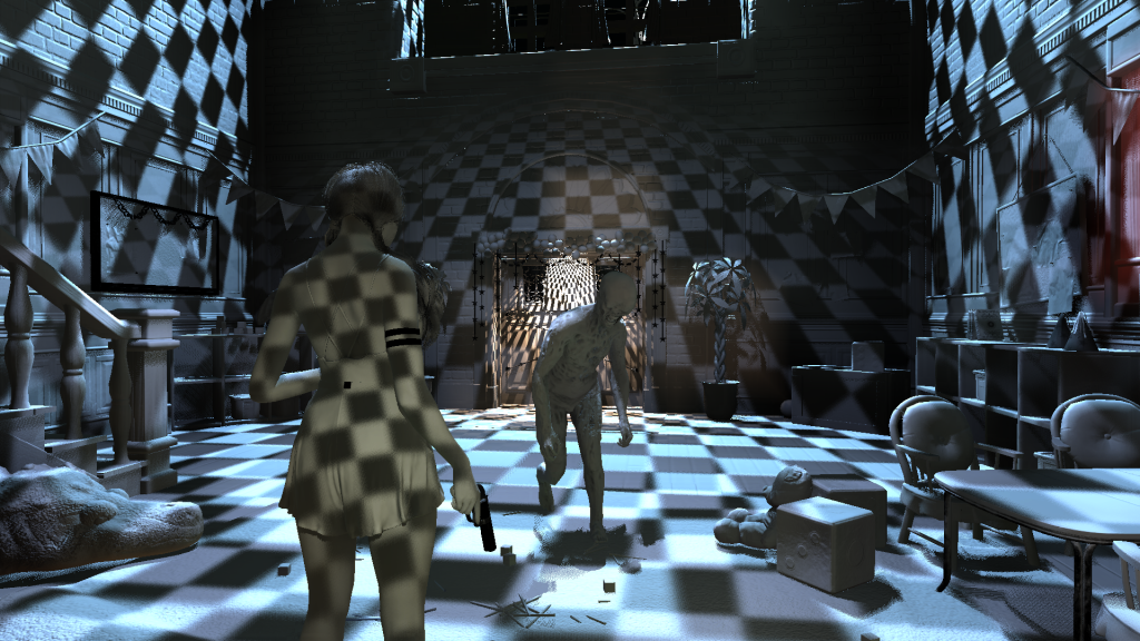 Replace shadowmaps with checkerboard pattern